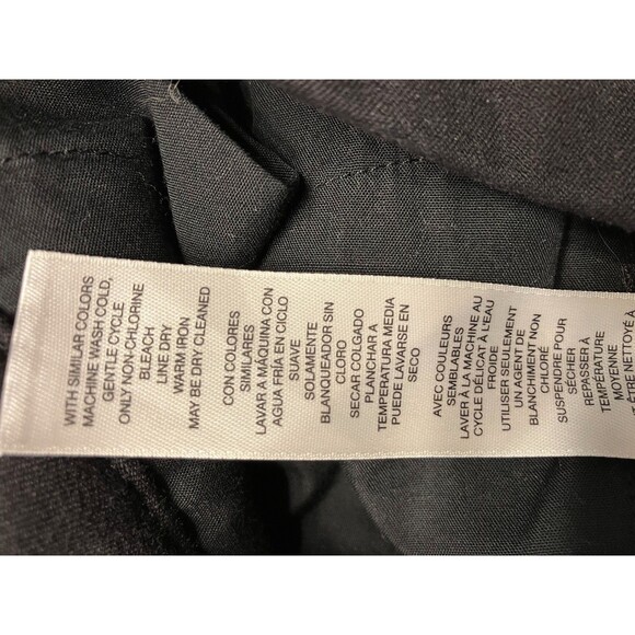 Chicos Womens Flat Front Straight Leg Dress Pants Size 1 (Medium 8) Black - Picture 5 of 8